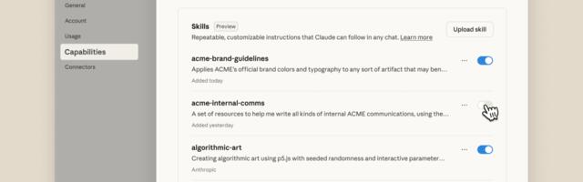 Anthropic turns to ‘skills’ to make Claude more useful at work
