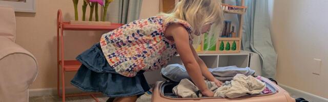 I taught my 3-year-old how to pack her own bag. I want her to be independent.