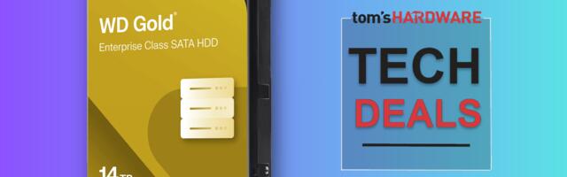 Save $80 off this humongous, enterprise-class hard drive — WD Gold 14TB HDD can be yours for $240, that's just 1.7 cents per gigabyte