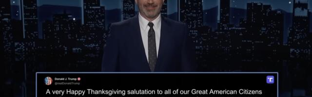 Jimmy Kimmel responds to Trumps offensive Thanksgiving rant