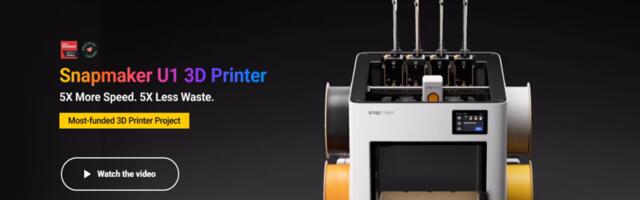 Kickstarter's most successful product ever goes on sale - Snapmaker's 3D U1 Printer, backed by $20 million booking order, makes its debut