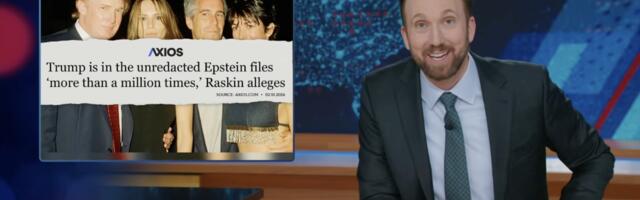 The Daily Show reacts to Trumps name appearing more than a million times in the Epstein files