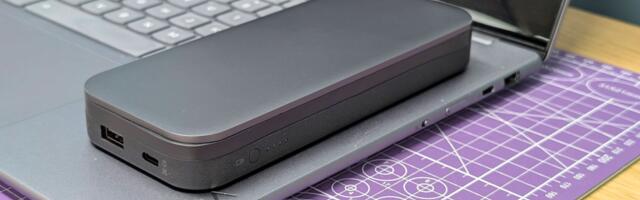 The Lenovo Go USB-C laptop power bank helps tame bag clutter thanks to a built-in cable