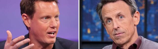 Seth Meyers roasted David Ellison and Paramount during NBCU's annual presentation to advertisers