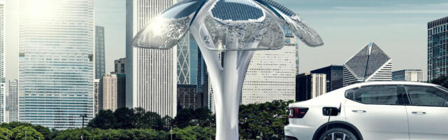 Solar trees to harness energy for charging and storage