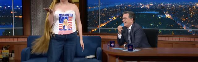 Stephen Colbert and Megan Stalters Late Show interview is glorious chaos