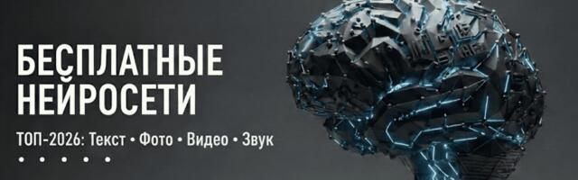 Бесплатные нейросети в 2026: ТОП ИИ — создать видео, оживить фото, сгенерировать текст и музыку в одном обзоре