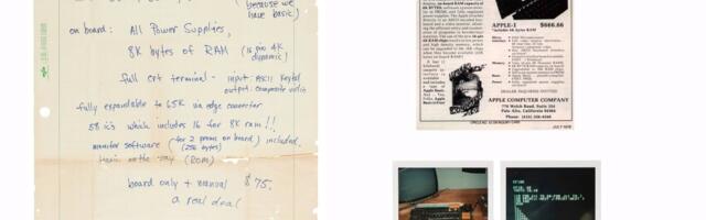 Apple-1 Ad Handwritten by Steve Jobs Sells for Over $175,000