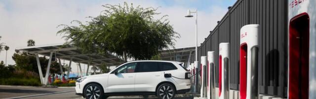 Volvo EV drivers can start using Tesla's Supercharger network this month