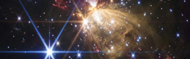 Webb telescope snaps sparkling photo of a giant star blasting jets across the Milky Way