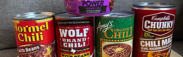 I tried 5 different kinds of canned chili, and there's only one I'd eat again