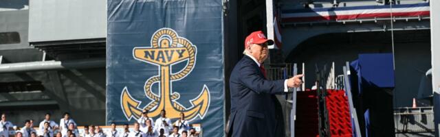 A US aircraft carrier is still damaged 8 months after it collided with a cargo ship. It looks like the Navy just painted over it. A US aircraft carrier is still damaged 8 months after it collided with a cargo ship. It looks like the Navy just painted over it.