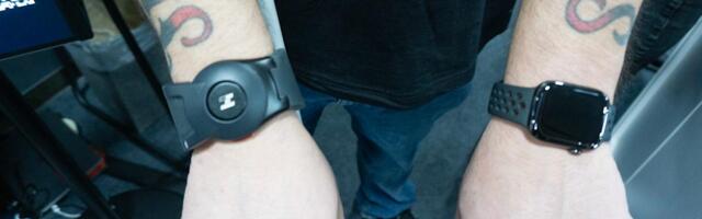 This haptic wristband pairs with Meta smart glasses to decode facial expressions