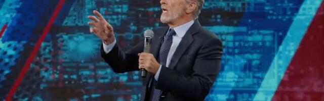 Jon Stewart responds to an audience member asking if hed consider running for office