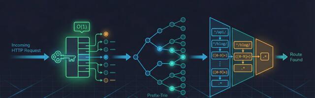 Как устроен роутинг в Waypoint: три уровня матчинга, zero-Reflection dispatch и кеш через OPcache shared memory