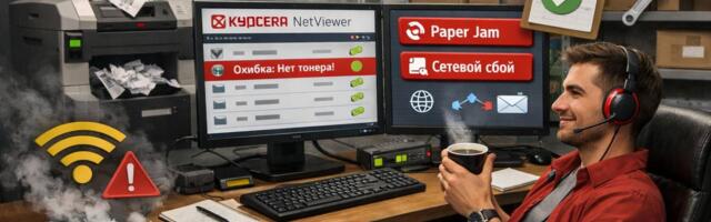 Когда принтеров больше, чем нервных клеток: практический разбор Kyocera Net Viewer в работе L1