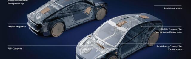Tesla teases Cybercab with a built-in Starlink V5 antenna