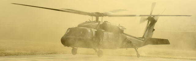 Here's What Happens When Helicopters Fly In Sandstorms