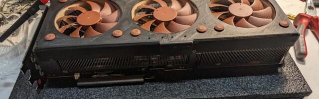 Redditor creates RTX 4090: Noctua Edition with 3D-printed shroud and Noctua NF-A9 fans