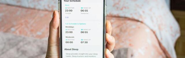 How to set up sleep schedules in iOS