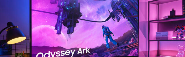 The Samsung Odyssey Ark monitor is huge, gorgeous, and $900 off!
