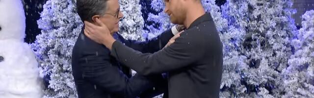 Prince Harry crashes Stephen Colberts late show to audition for a Hallmark movie
