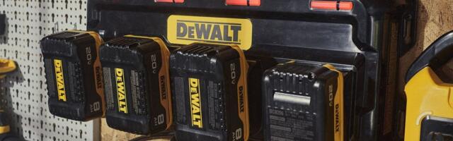 DeWalt's New Charging Station Can Charge Four Batteries At Once DeWalt's New Charging Station Can Charge Four Batteries At Once