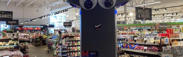 ‘Marty’ The Robot escapes from a local food store to get some fresh air: Watch