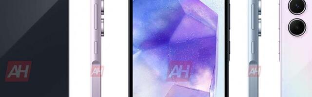 Samsung's Galaxy A55 shows off metal frame in official renders