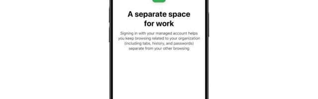 Chrome will let you switch between personal and work accounts on iOS