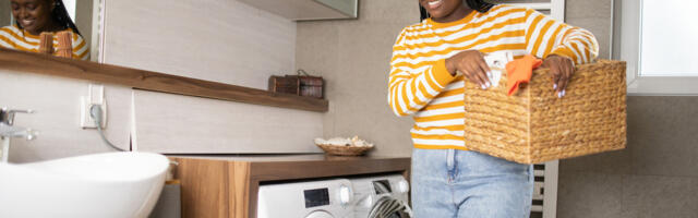 Hide Your Washer Hook Up & Add Storage With This DIY Solution