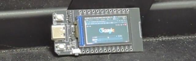 Maker builds tiny $10 secondary 1.14-inch display using an ESP32 — you could play Crysis on it, if you squint