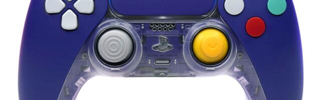 The GameCube’s retro styling lives on in this customized PS5 DualSense controller