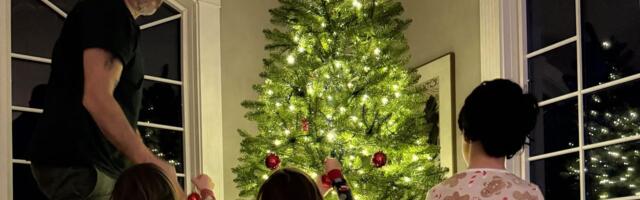 My husband handles 100% of the holiday magic, and I buy the gifts. He has the much harder job.