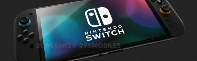 Nintendo Switch 2 renders show a familiar but upscaled design with an 8.4" display