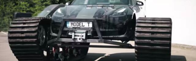 Watch this Tesla transform into a monstrous 6-ton tank
