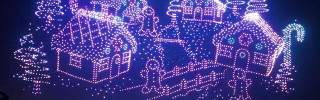 Watch this festive drone display that scored a world record