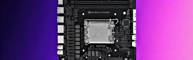 This Mini-ITX motherboard with four DDR5 slots could end up as rival to Nvidia's Petaflop AI mini PC