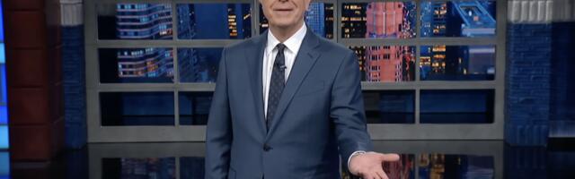 Stephen Colbert reacts to the Artemis II moon mission