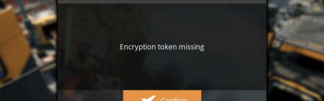 How to fix Satisfactory Encryption token missing error