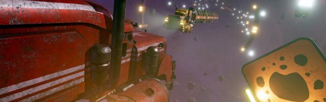 Star Trucker - who needs a mountain vista when you've got the whole of space?