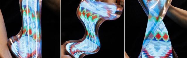 LG Display Unveils Super Stretchy OLED for Auto and Textiles