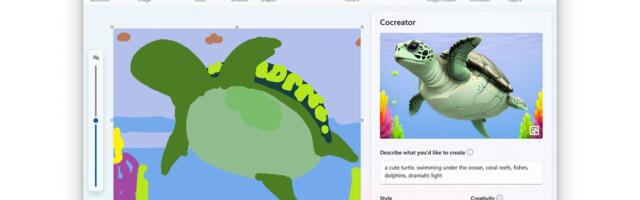 Microsoft's new Paint Cocreator requires an NPU — AI-powered feature requires 40 TOPS of performance and a Microsoft account