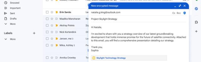 Gmail Workspace Gets E2EE Email Delivery to Anyone