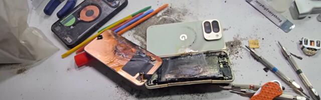 Google Pixel 10 Pro Fold Catastrophically Fails Bend Test, Ends Up a Charred Mess