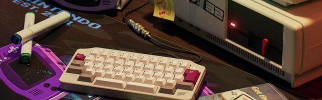 This compact mechanical keyboard looks like a love letter to the Game Boy Advance