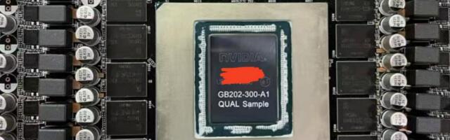 Nvidia's unreleased RTX 5090 pictured with huge GPU die, sports 32GB of GDDR7 memory