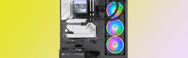 You can now buy Thermaltake's head-turning Minecube 360 Ultra liquid AIO — get four LCD displays on your cooler for $350