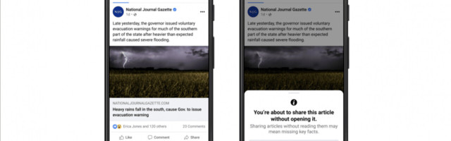 Facebook test makes sure you’ve read an article before sharing it