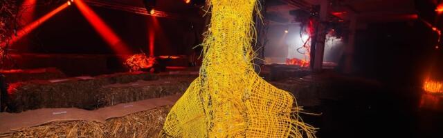 Designer Maximilian Raynor debuts dress made from Equinix data centre materials